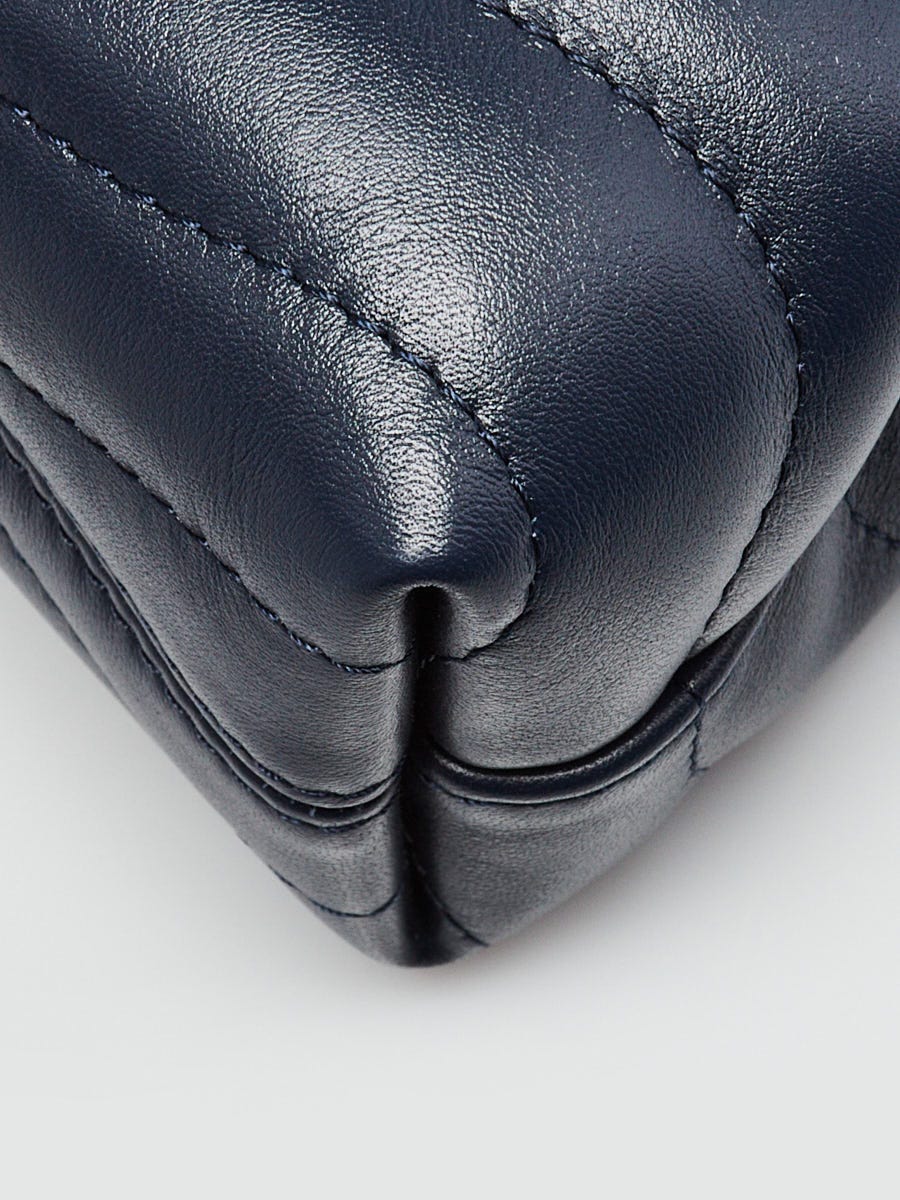 Louis Vuitton Navy Blue Quilted Leather New Wave Chain NM MM Bag