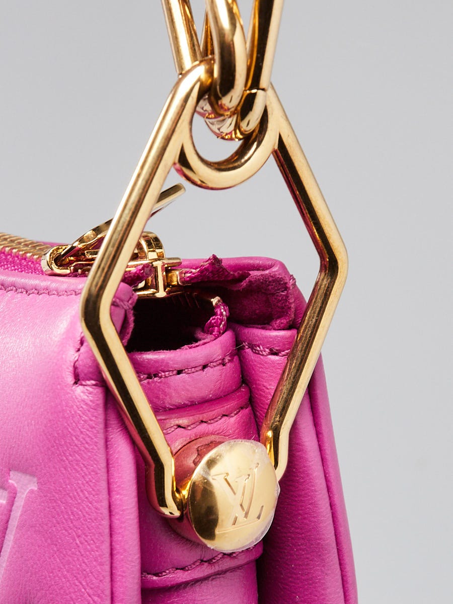 Louis Vuitton Orchid Embossed Calfskin Leather Coussin BB Bag