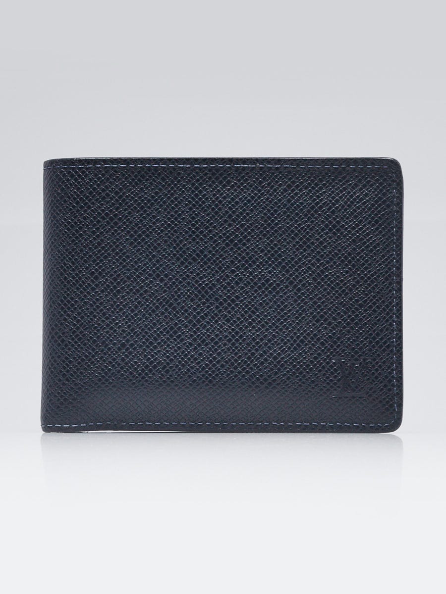 Louis Vuitton Navy Blue Taiga Leather Multiple Wallet | Yoogi's Closet