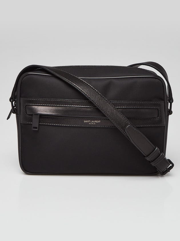 Yves Saint Laurent Black Nylon/Leather Small Camp Camera Crossbody Bag
