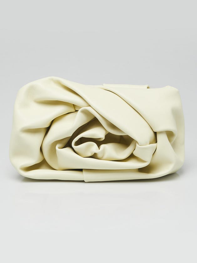 Burberry Sherbet Yellow Leather Rose Clutch Bag