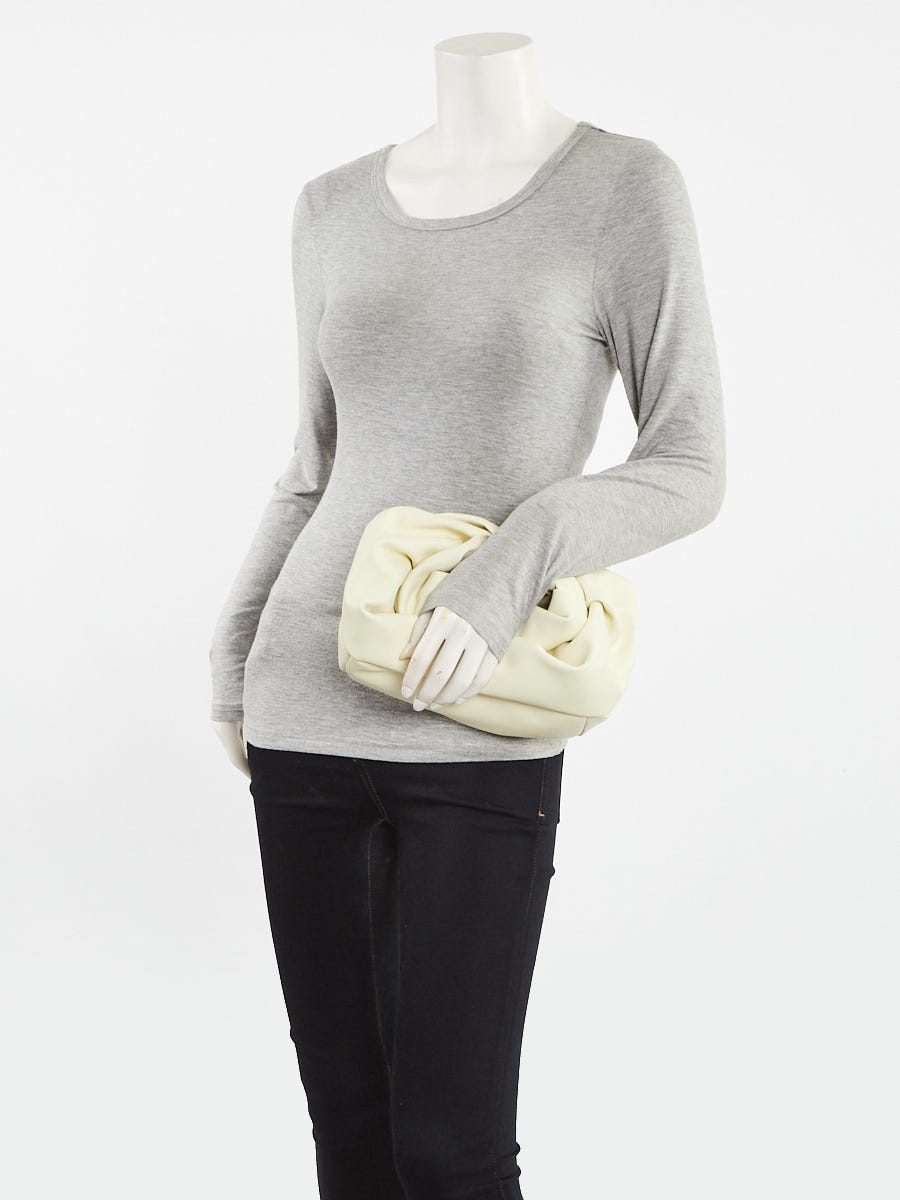 Burberry Sherbet Yellow Leather Rose Clutch Bag