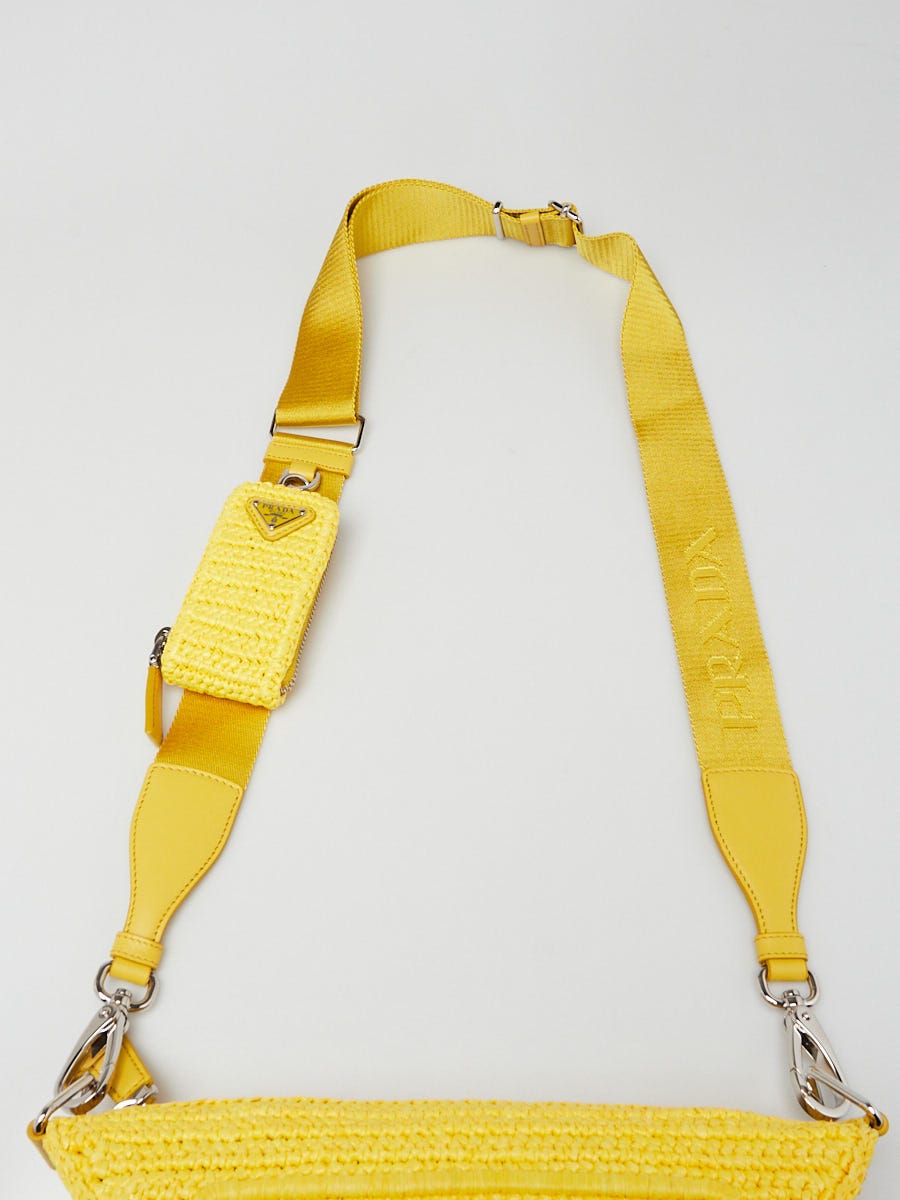 PRADA イエローメッセンジャーバッグ PRADA - 【新品】プラダ 9Y21OM PELLETTERIA / COLORI VARI