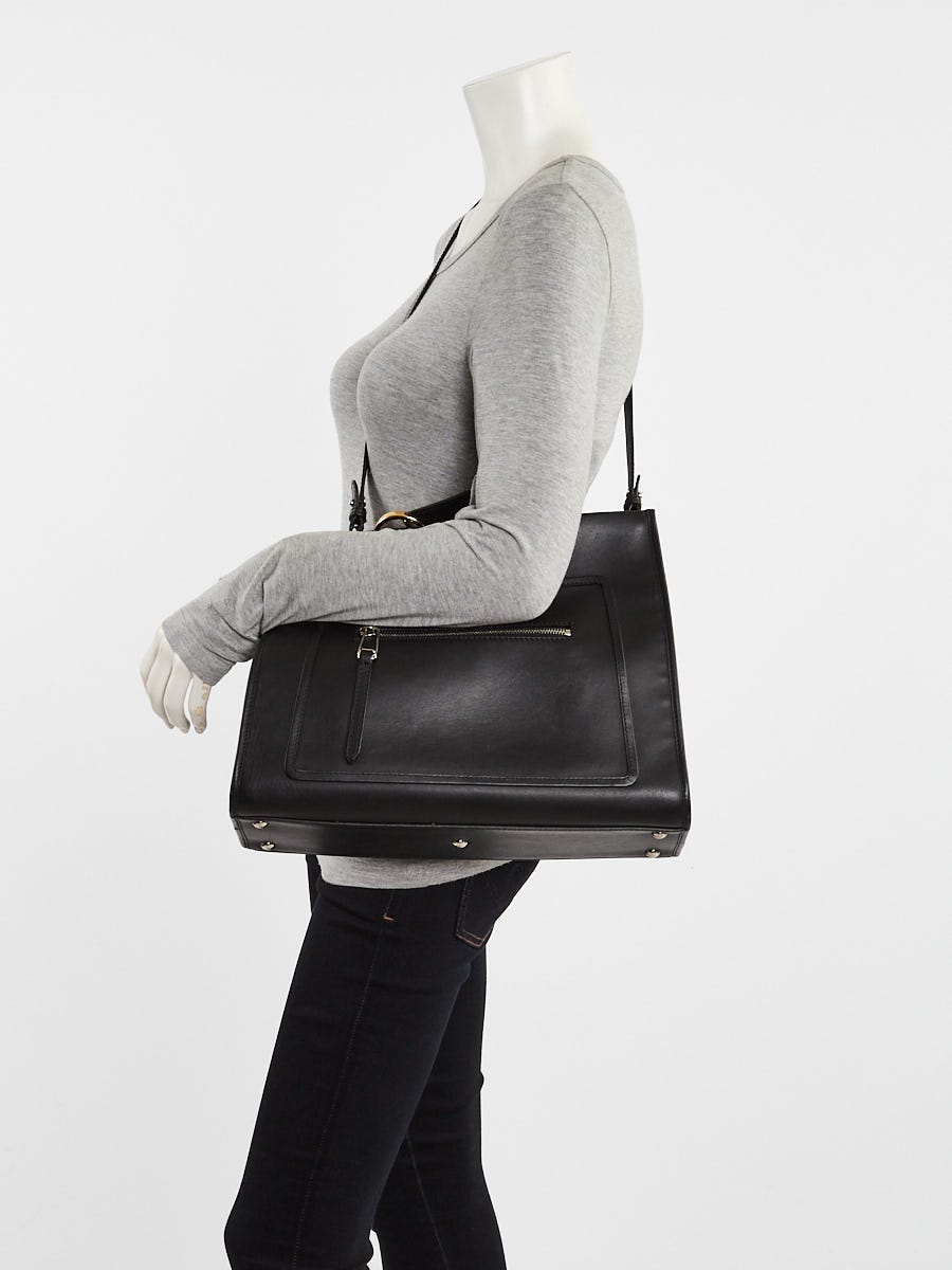 Fendi Black Calfskin Leather Runaway Medium Bag 8BH343