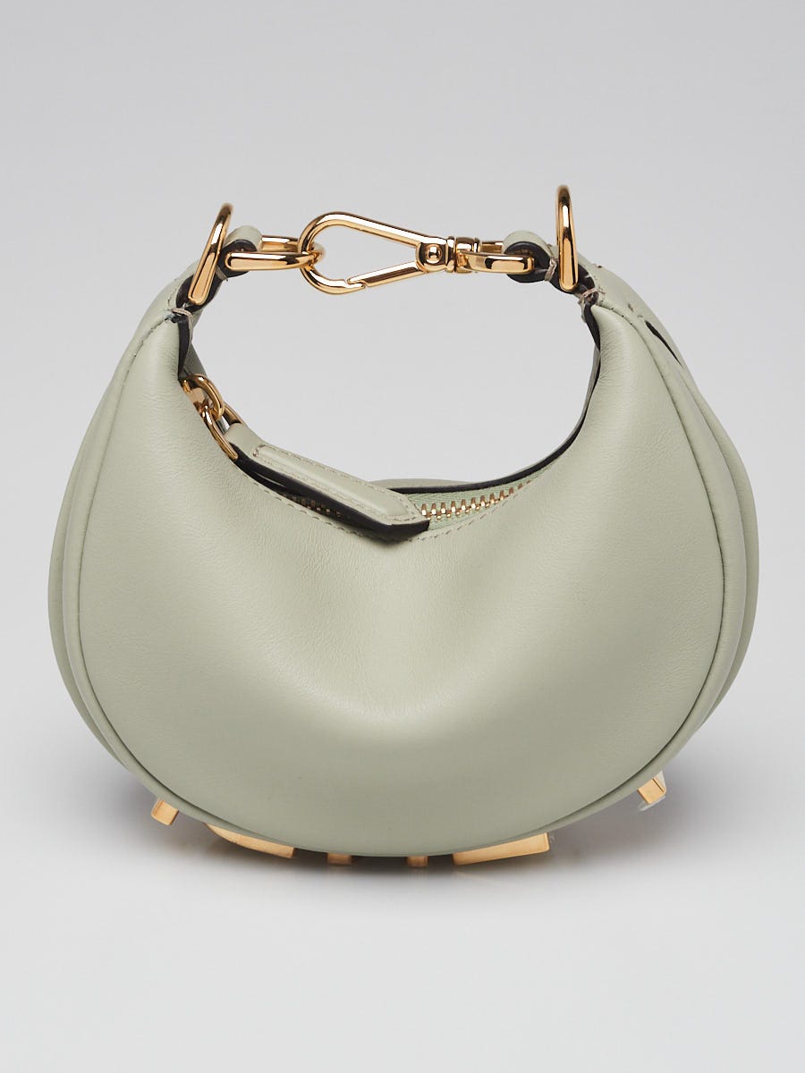 Fendi Green Tea Leather Nano Fendigraphy Bag - 7AS089
