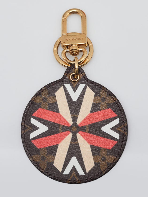 Louis Vuitton Monogram Canvas Red Illustre Multi V Key Holder and Bag Charm