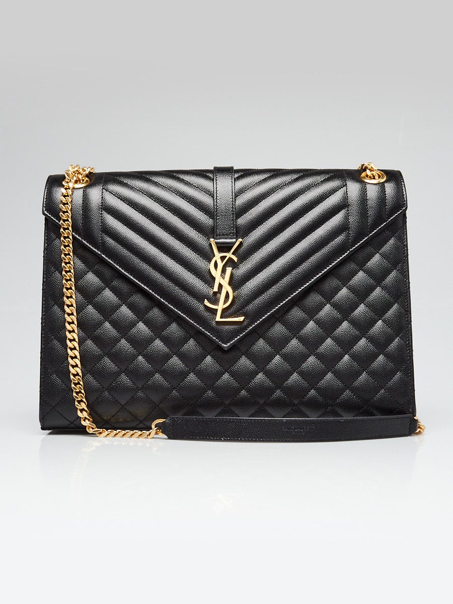 SAINT LAURENT PARIS｜ (809696 AAB32 1000) Saint Laurent Black Calfskin Monogram Cabas Bag | myGemma