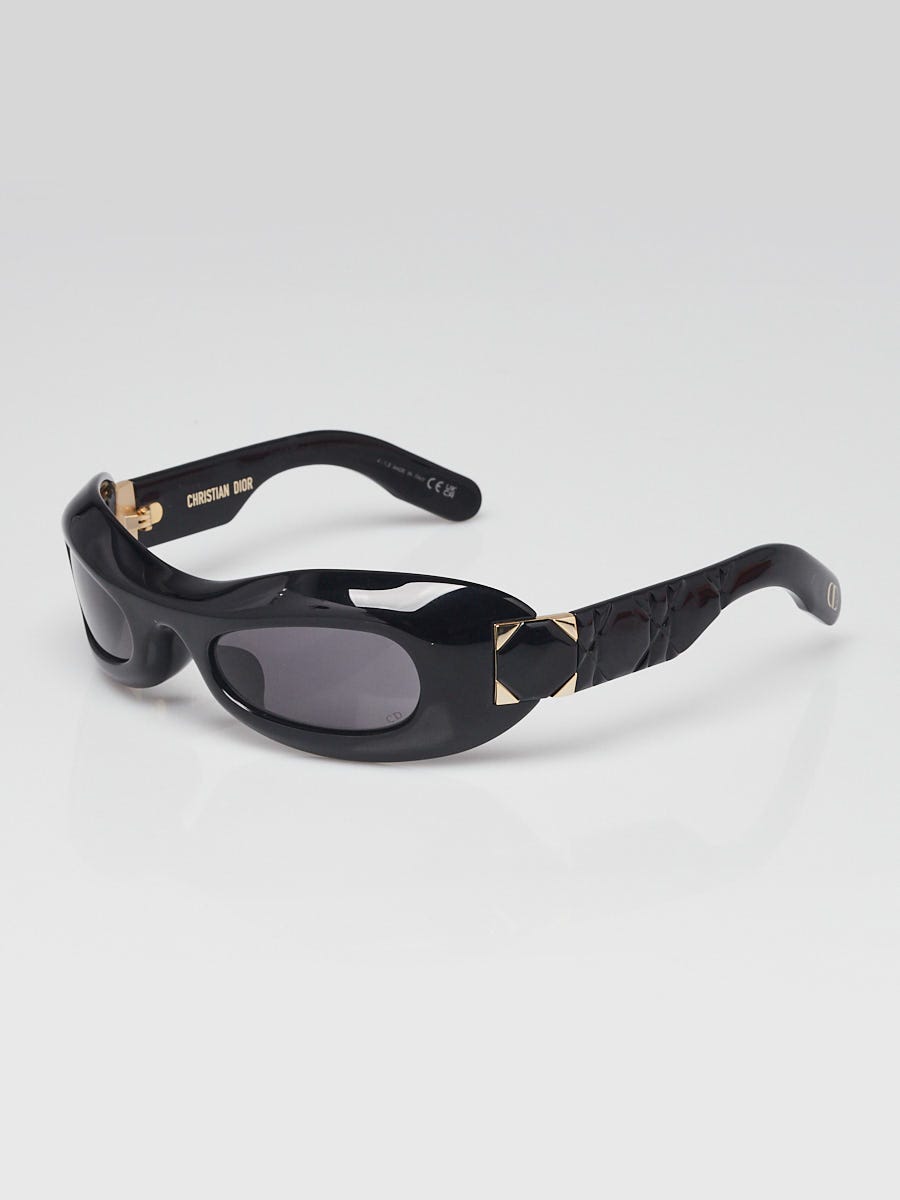サングラス Christian Dior  Sunglasses Women Acetate Black/Smokey Christian Dior Black Acetate Lady 95.22 Round Sunglasses