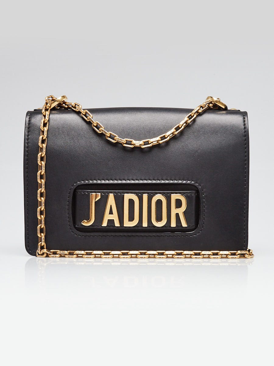 Christian Dior Black Calfskin Leather J'ADIOR Shoulder Bag