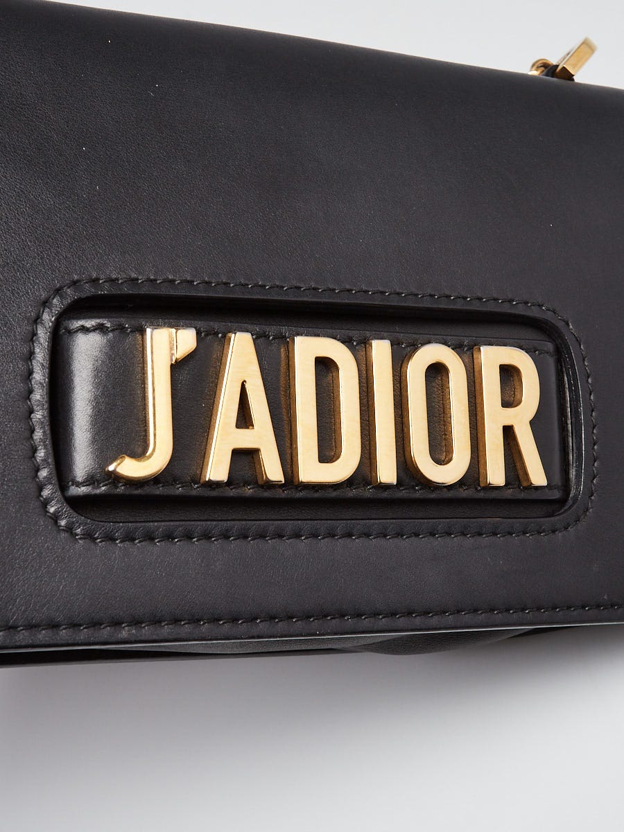 新品　Chirstian Dior "J'ADIOR"ショルダーバック Christian Dior Black Calfskin Leather J'ADIOR Shoulder Bag