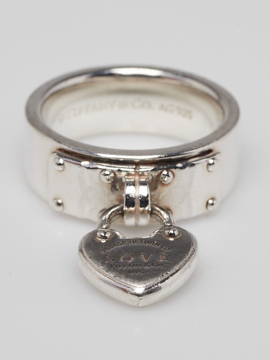 Tiffany & Co. Sterling Silver Return To Tiffany Love Lock Ring