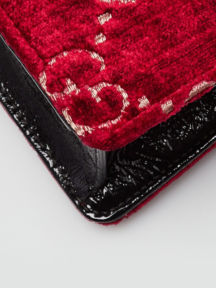 Gucci Red GG Embossed Velvet Dionysus Small Shoulder Bag | Yoogi's