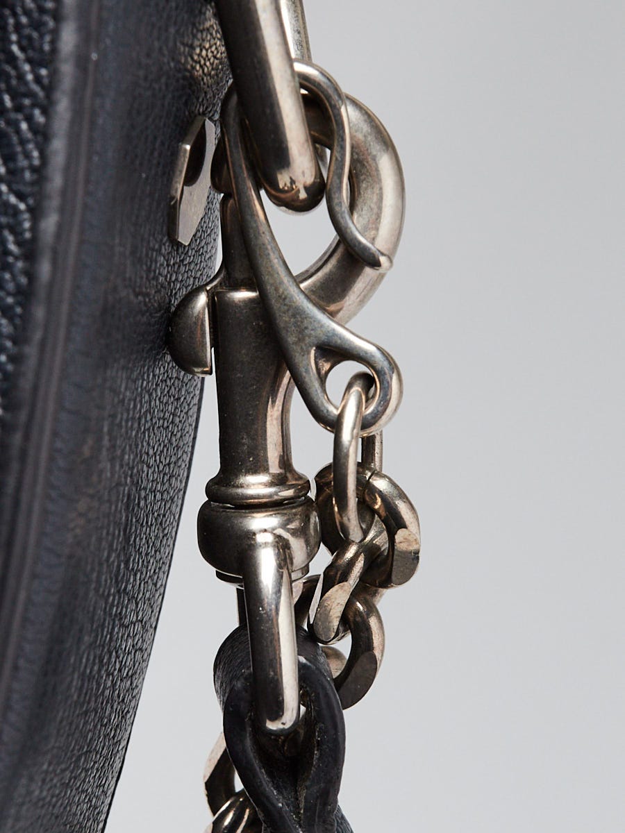 Alexander McQueen Dark Grey Grained Goatskin Leather 19 Box