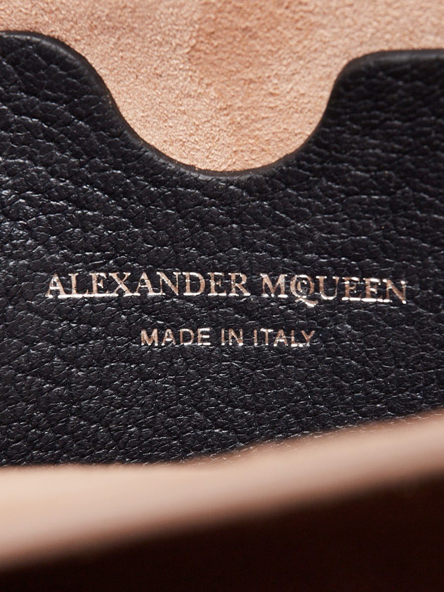 Alexander McQueen Dark Grey Grained Goatskin Leather 19 Box