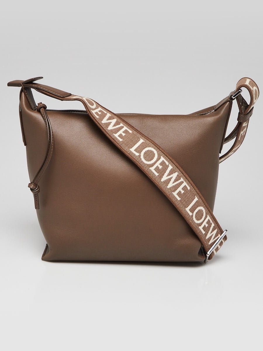 Loewe Winter Brown Supple Smooth Calfskin Leather Cubi