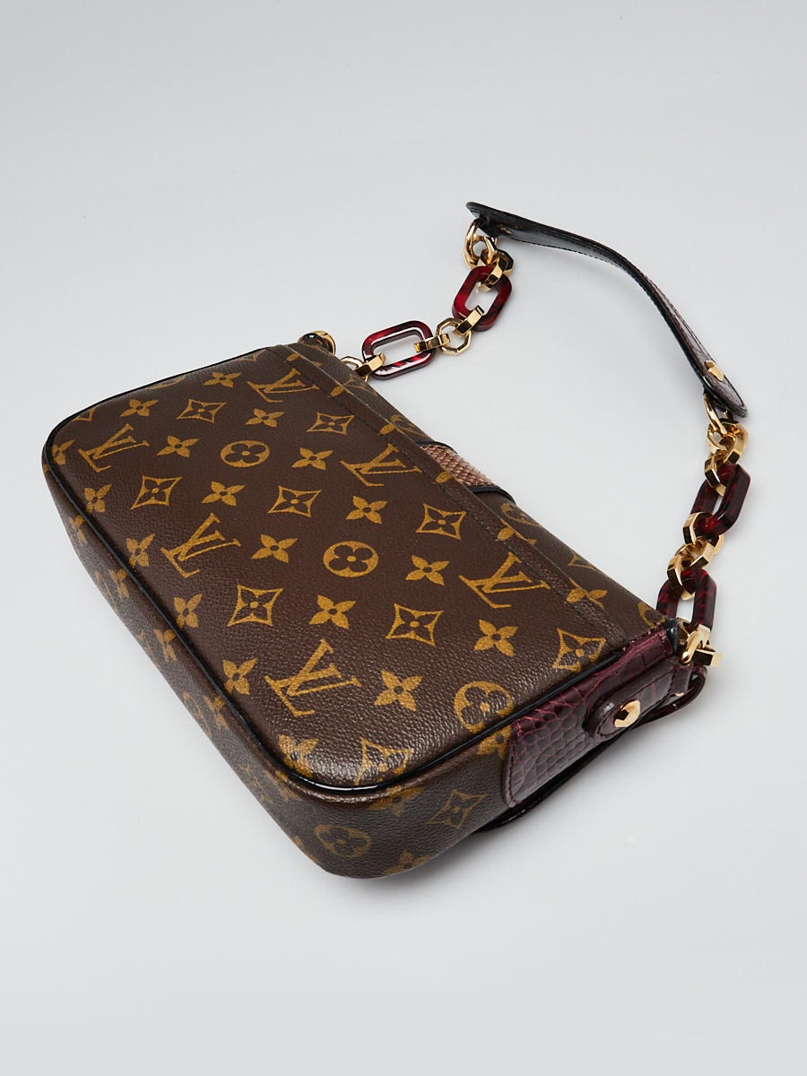 Louis Vuitton Limited Edition Monogram Bordeaux Canvas Exotic