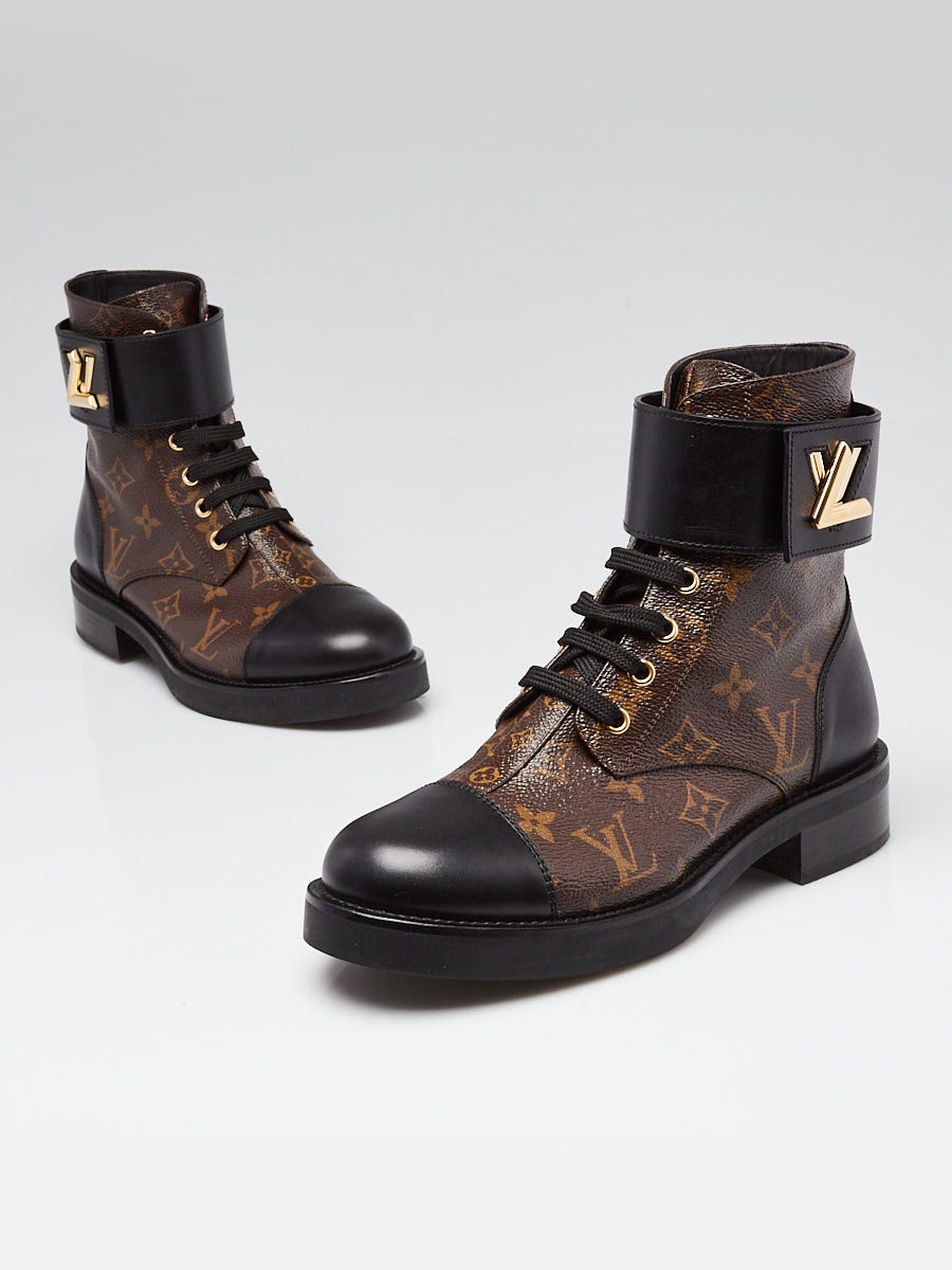 Louis Vuitton 長靴★サイズ37 Louis Vuitton Monogram Canvas/Leather Wonderland Ranger LV Twist