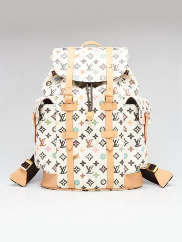 Louis Vuitton x Tyler the Creator Vanilly Craggy Monogram Canvas Christopher MM Backpack Bag | Yoogi's Closet Louis Vuitton x Tyler the Creator Vanilly Craggy Monogram Canvas Christopher MM Backpack Bag | Yoogi's Closet
