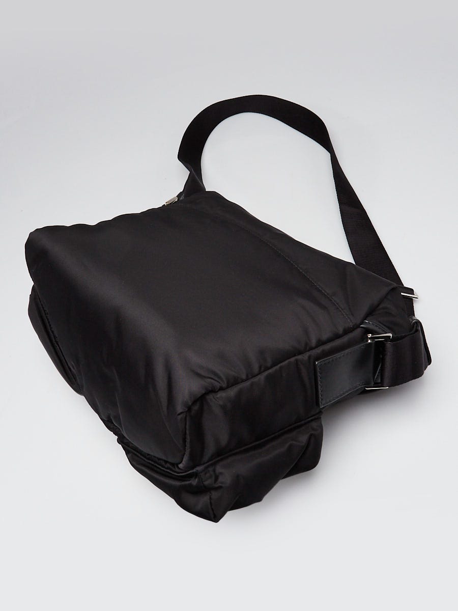 Prada Black Re-Nylon Triangle Crossbody Messenger Bag 2VD062