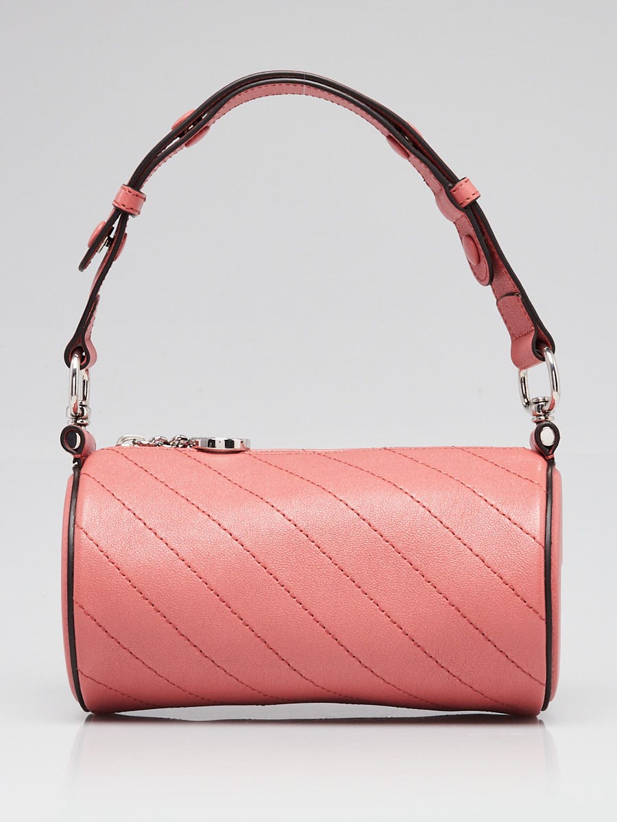 Gucci Pink Leather Blondie Mini Barrel Bag | Yoogi's Closet