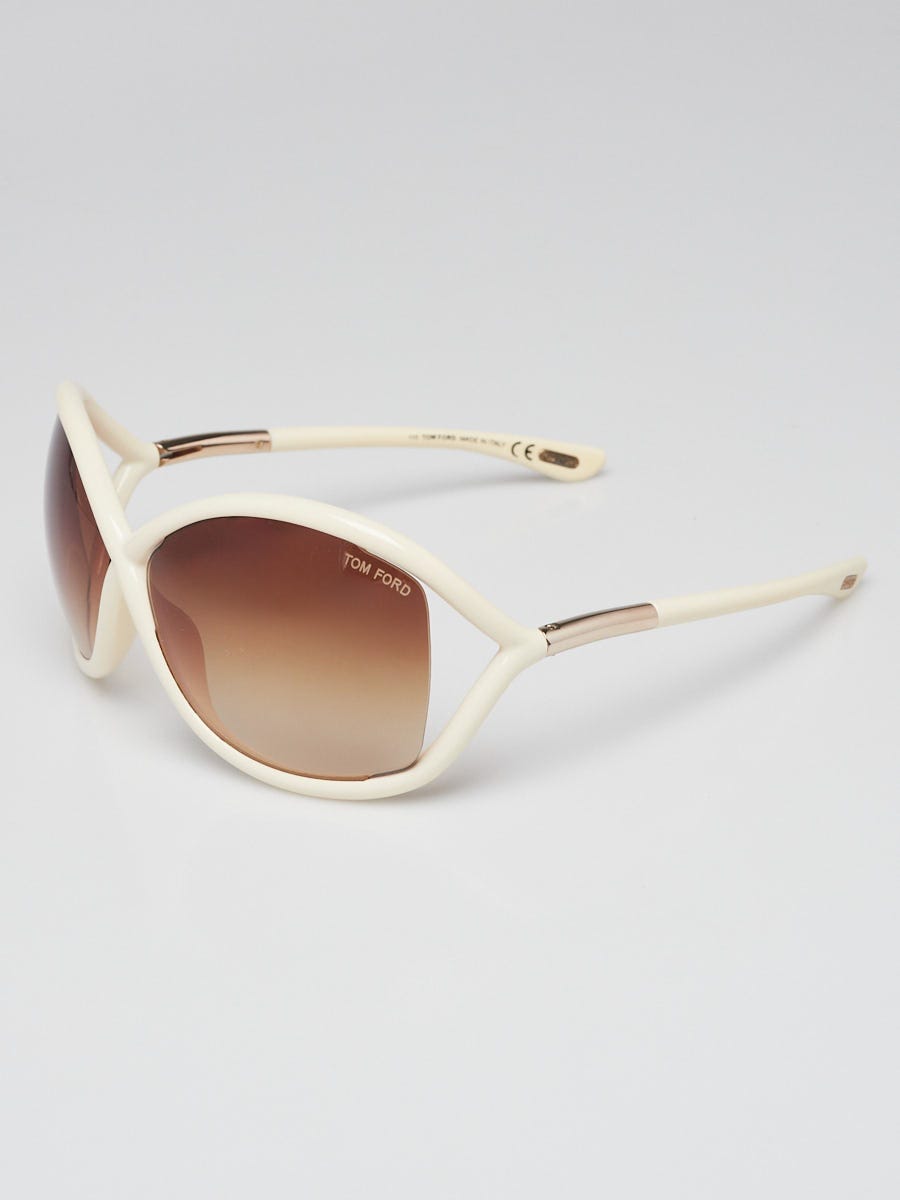 Tom Ford Brown Frame Oversized Sandrine Sunglasses -TF124