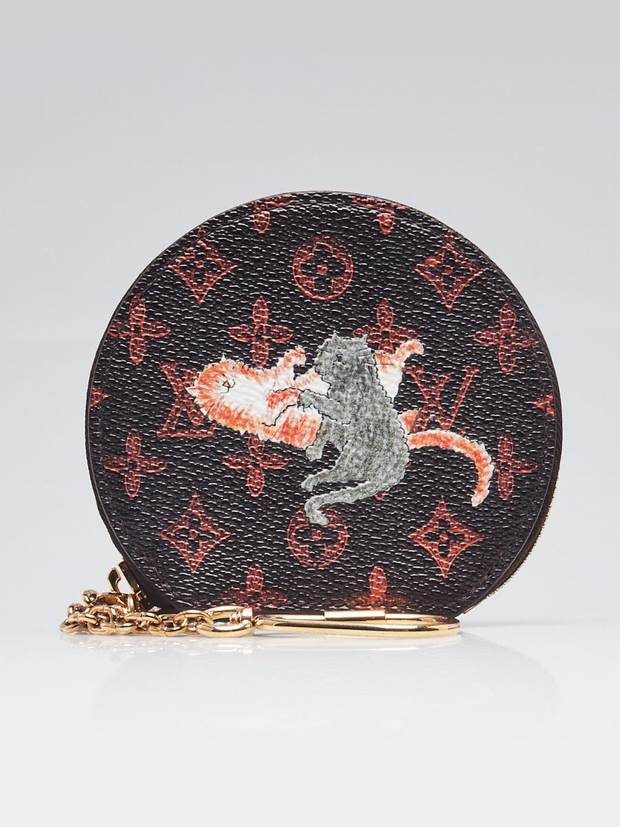 Louis Vuitton Marron/Orange Catogram Canvas Micro Boite Chapeau