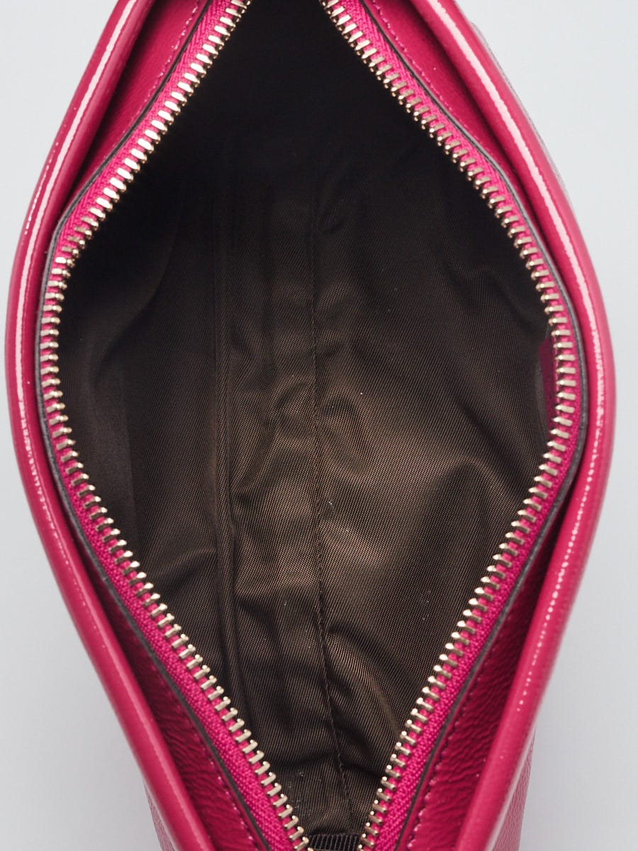 Gucci Pink Patent Leather Soho Cosmetic Case | Yoogi's Closet