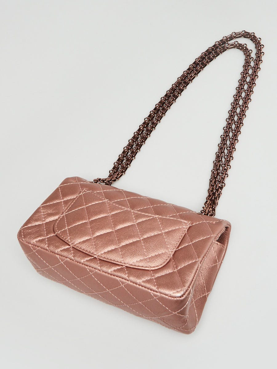 専用マリーローズ様 CHANEL2点 Chanel Metallic Pink Quilted Goatskin Leather 2.55 Reissue Mini