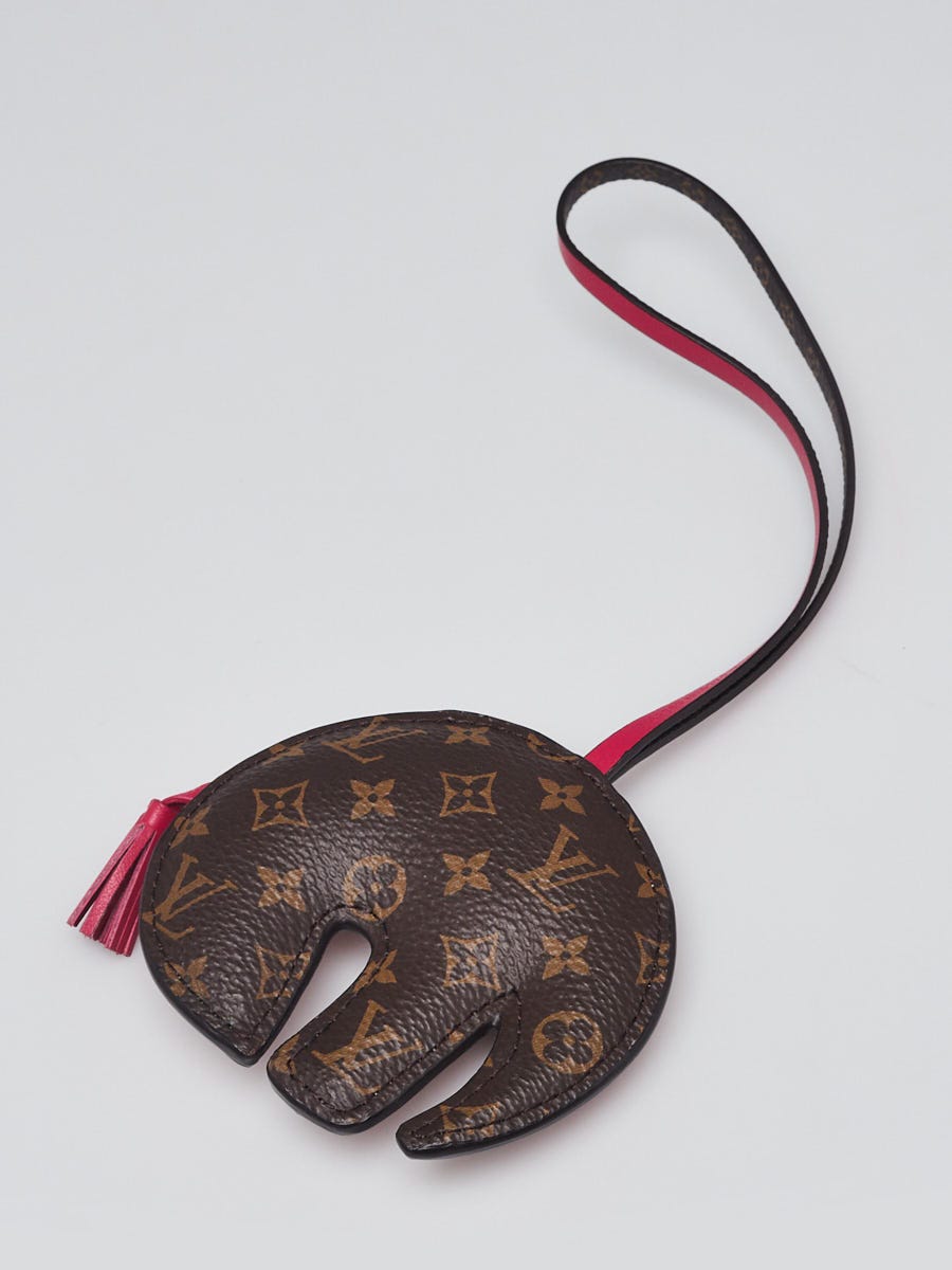 Louis Vuitton Pink Leather/Monogram Canvas LV Elephant Bag