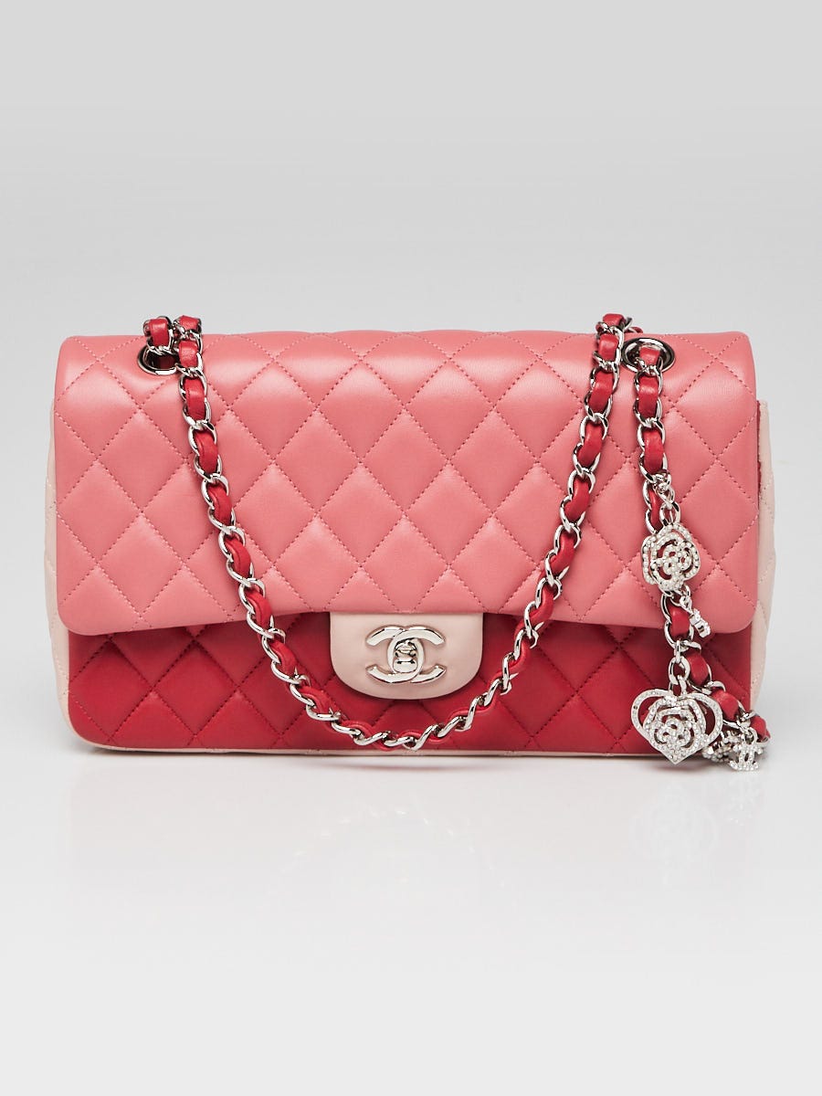 クールな価格でホットなピック Pink/Red Chanel Quilted Medium Valentine Leather Lambskin 絵画