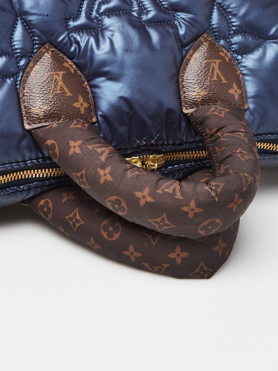 Louis Vuitton Limited Edition Navy Giant Monogram Econyl Pillow