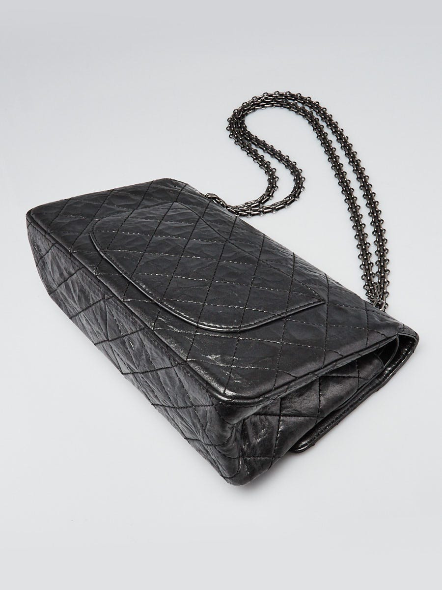 Chanel Metallic Silver 2.55 Reissue Quilted Aged Calfskin Leather