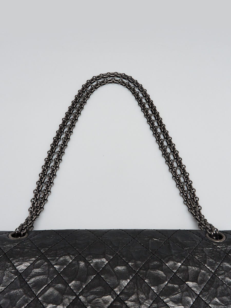 Chanel Metallic Silver 2.55 Reissue Quilted Aged Calfskin Leather