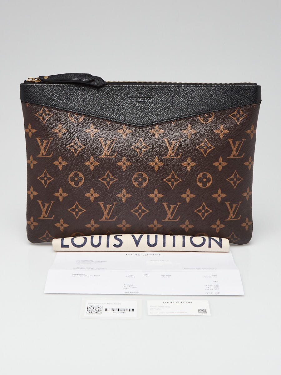 Louis Vuitton Black Monogram Canvas Daily Pouch | Yoogi's Closet