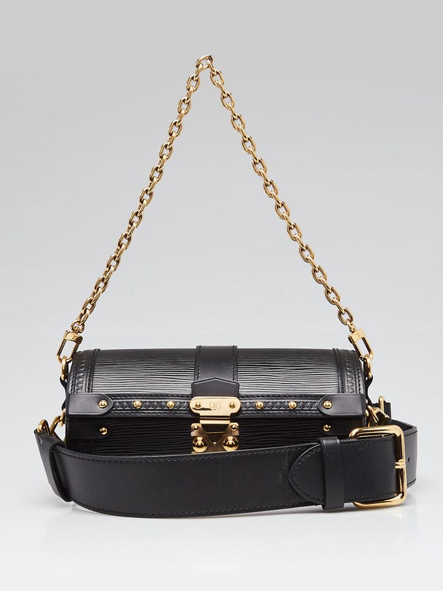 Louis Vuitton Black Epi Leather Papillon Trunk Bag