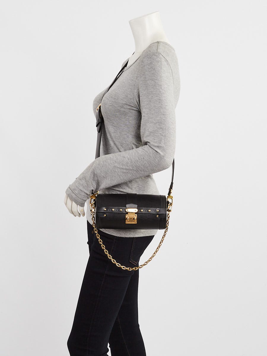 Louis Vuitton Black Epi Leather Papillon Trunk Bag