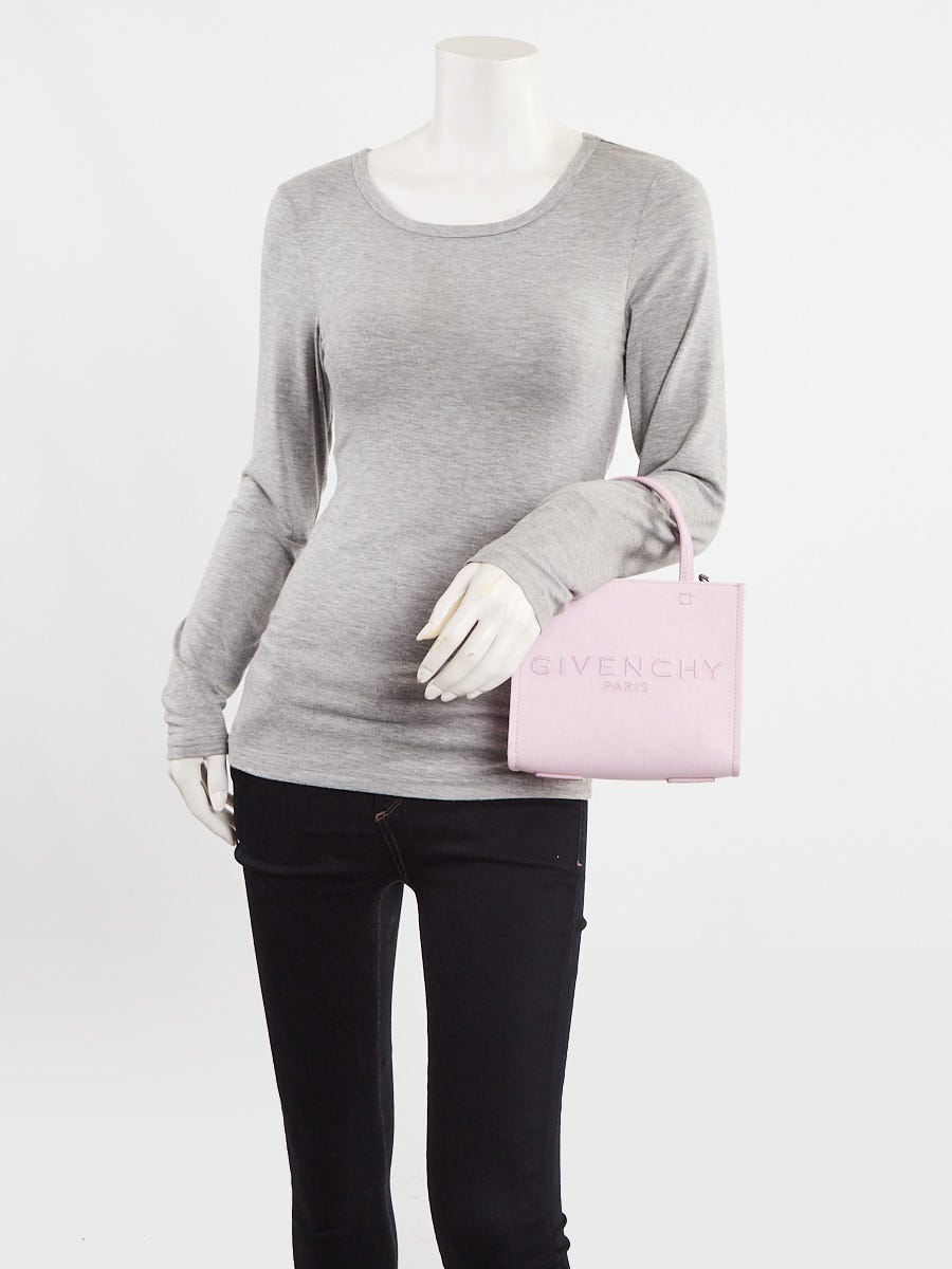 Givenchy Light Purple Canvas Mini G Shopping Tote Bag w/o Strap