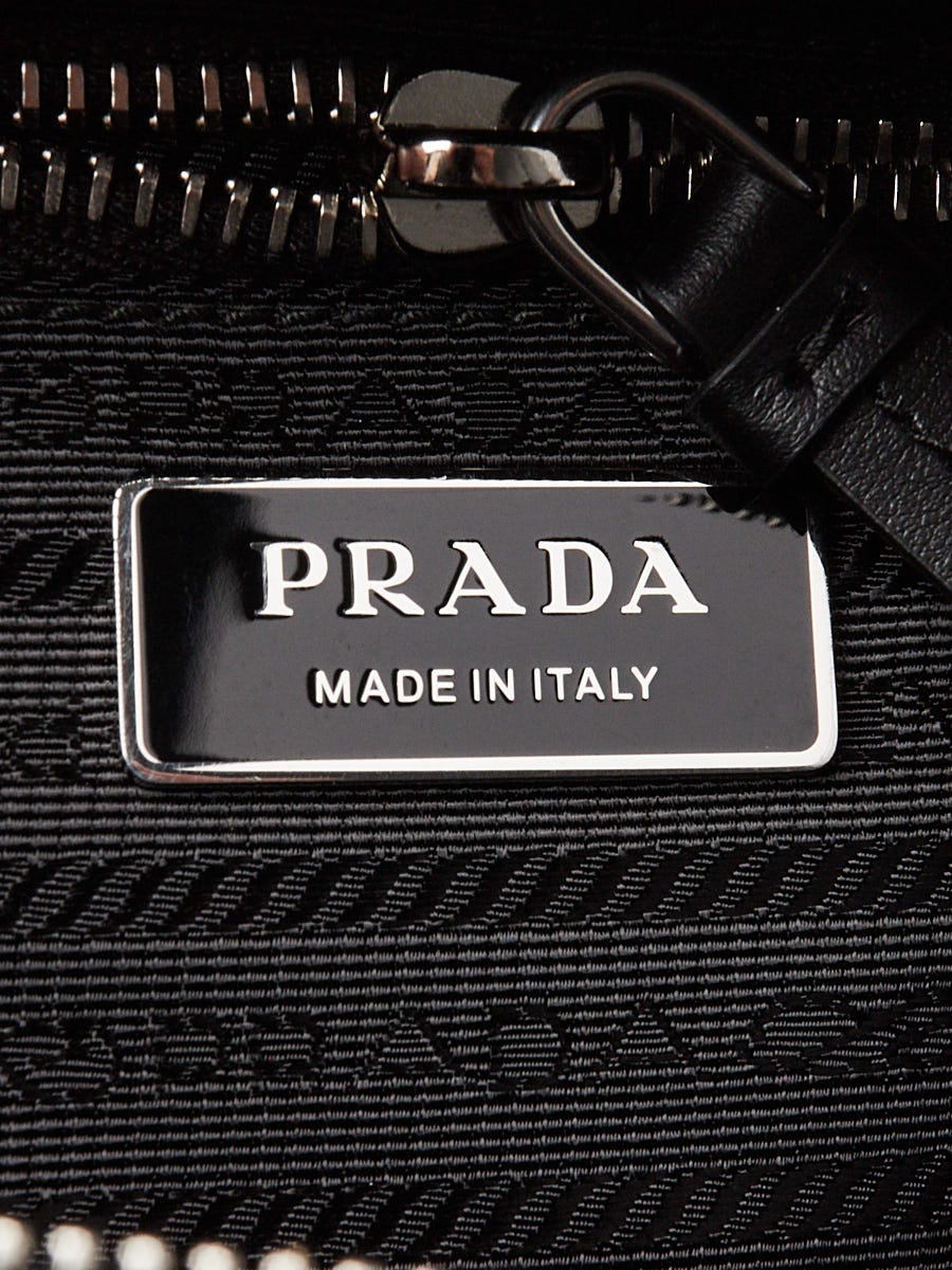 Prada Black Re-Nylon Studded Crossbody Bag | Yoogi's Closet