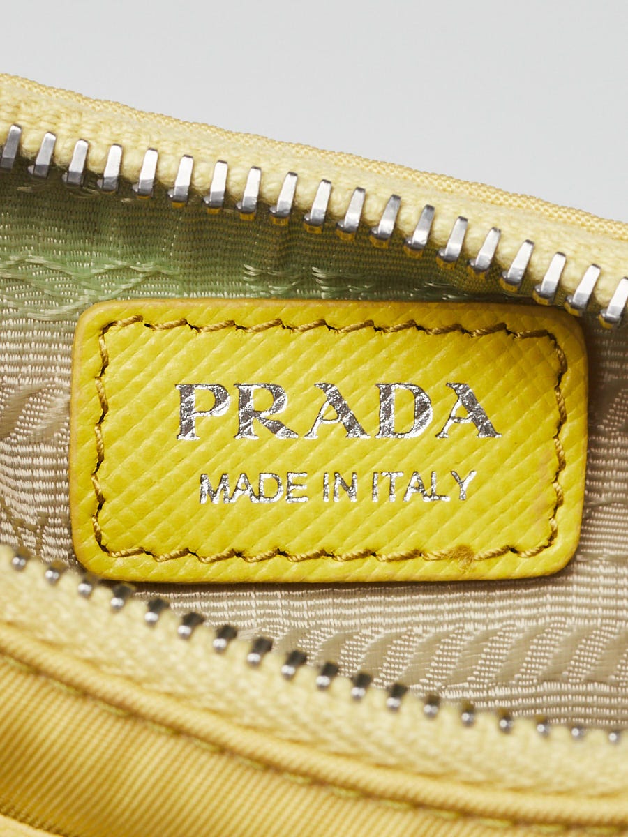 Prada Yellow Tessuto Nylon Mini Crossbody Bag | Yoogi's Closet