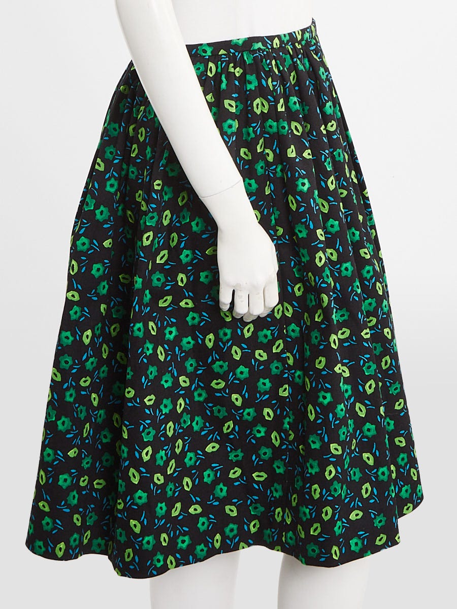Prada スカート Pleated poplin skirt 関税込 Prada Flower-Applique Pleated Poplin Midi Skirt - ShopStyle