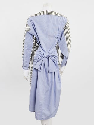 loewe striped shirt dress Turn up striped shirt dress