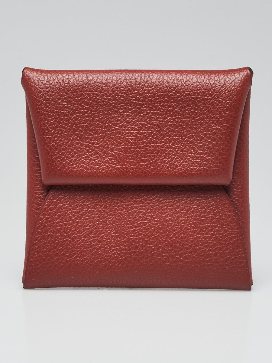 Hermes Fauve Barenia Faubourg Leather Bastia GM Change Purse