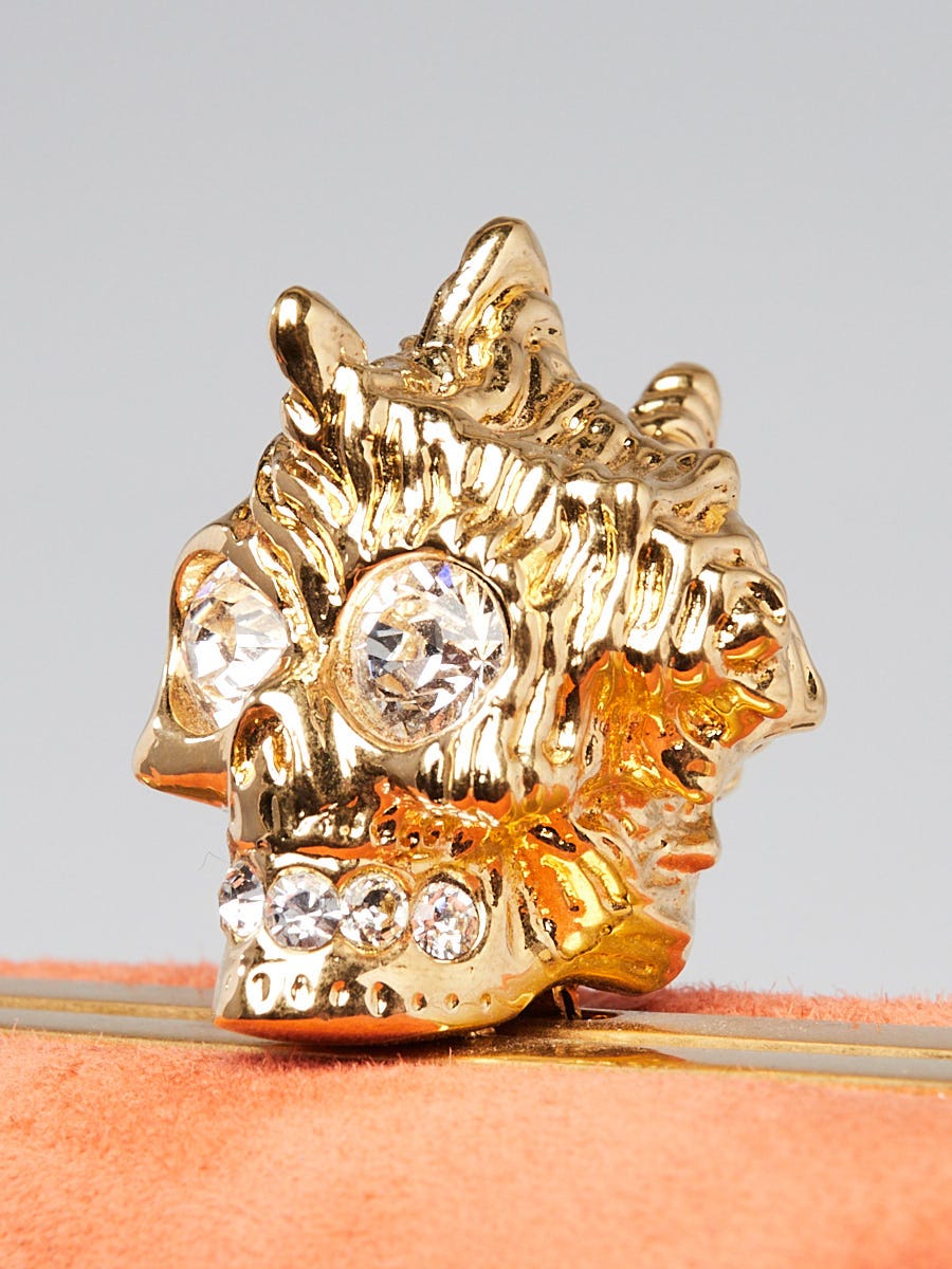 Alexander McQueen スカルクラッチ 2011AW 初期 Alexander McQueen Orange Suede Skull Box Clutch Bag | Yoogi's Closet