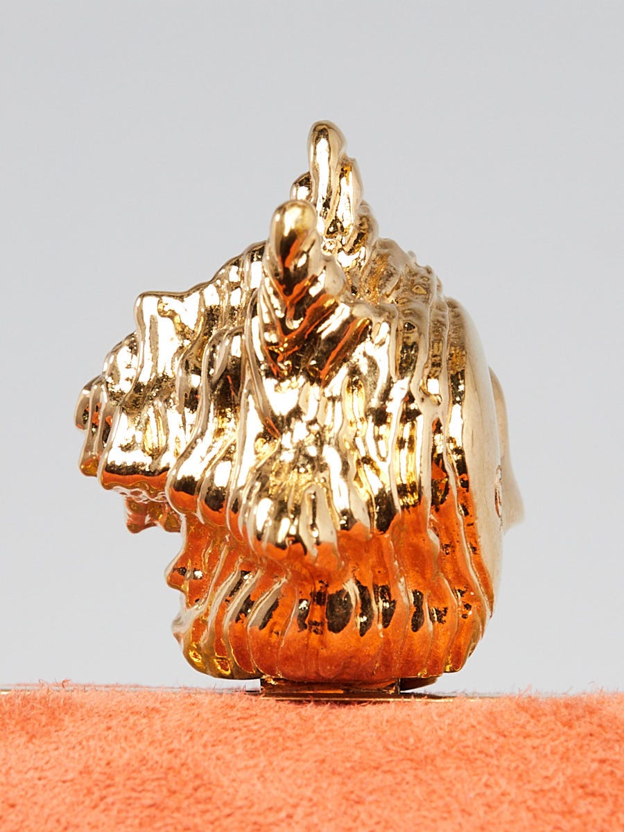Alexander McQueen Orange Suede Skull Box Clutch Bag | Yoogi's Closet