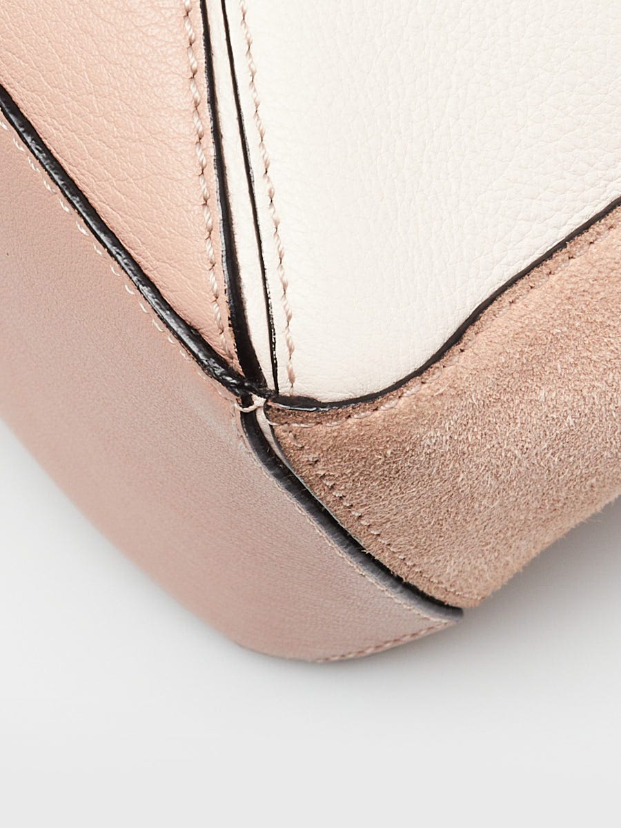 Loewe Pink Calfskin Leather/Suede Small Puzzle Bag | Yoogi's Closet