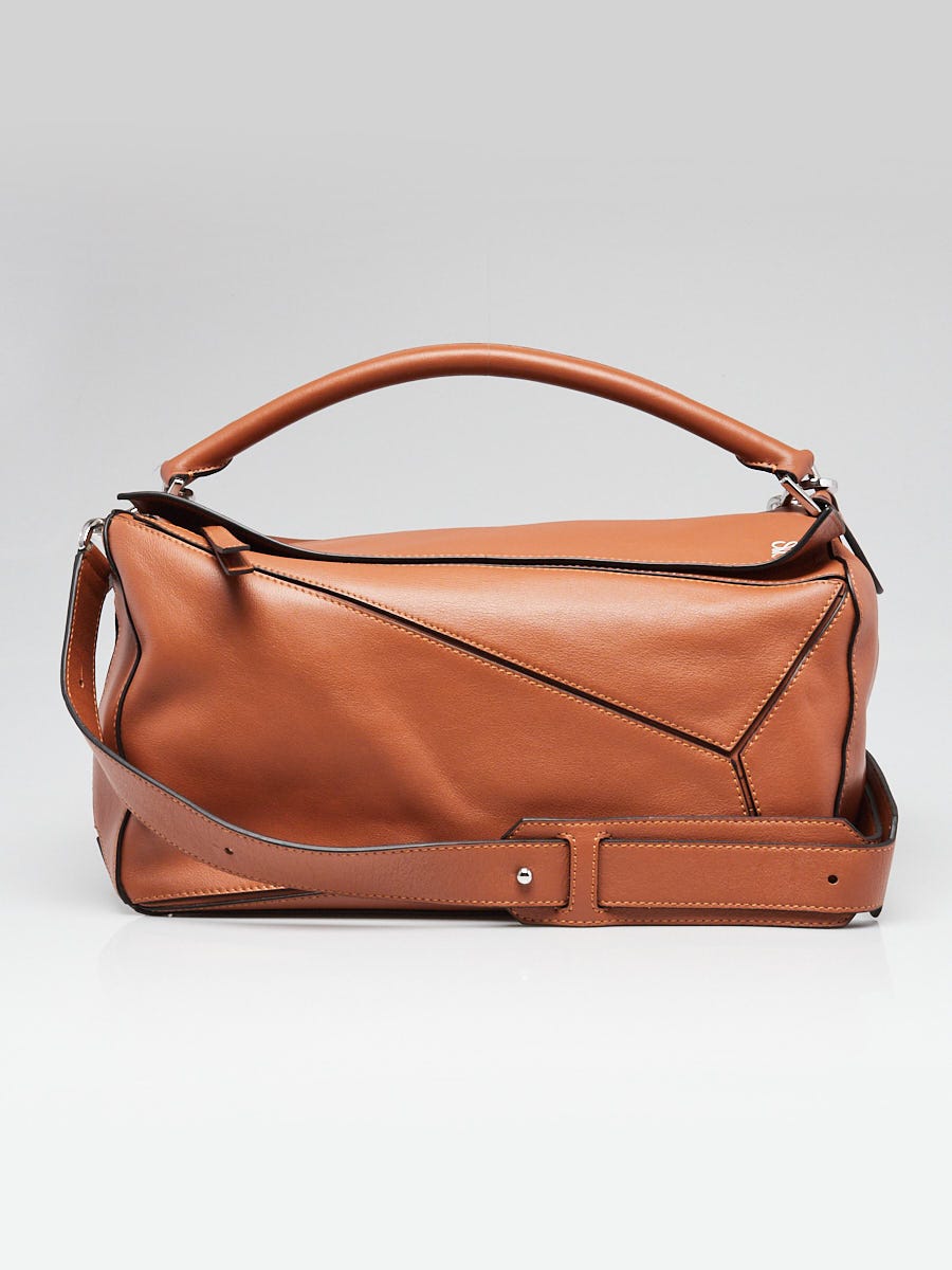 Loewe Tan Leather Large Puzzle Edge Bag | Yoogi's Closet