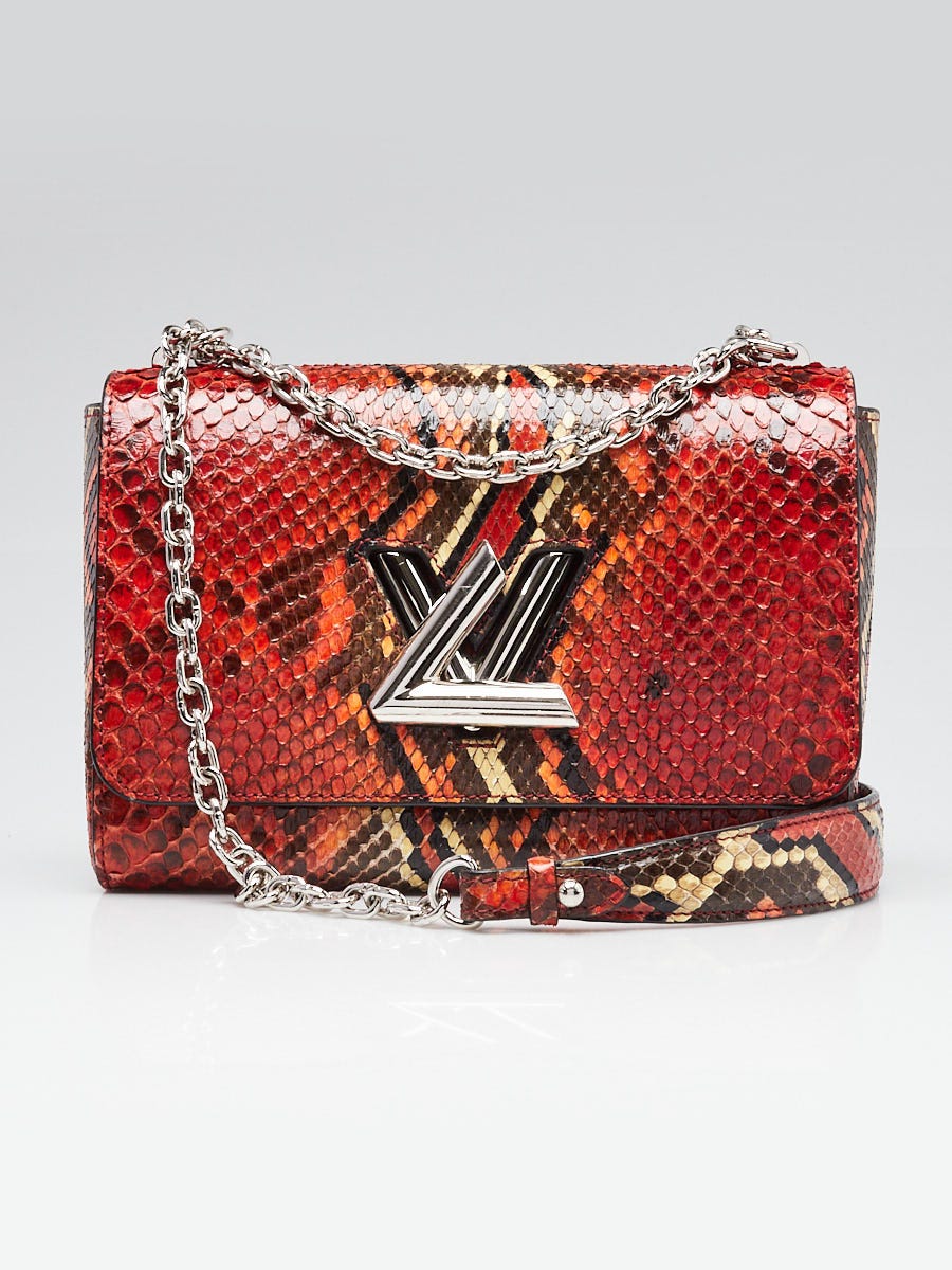 Louis Vuitton Red Python Twist MM Bag | Yoogi's Closet