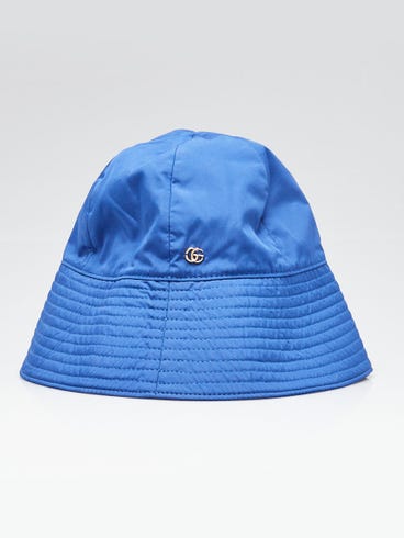 Gucci Blue Polyester Bucket Hat Size M
