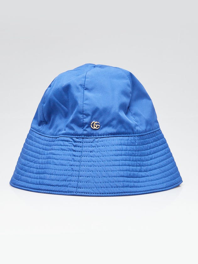 Gucci Blue Polyester Bucket Hat Size M