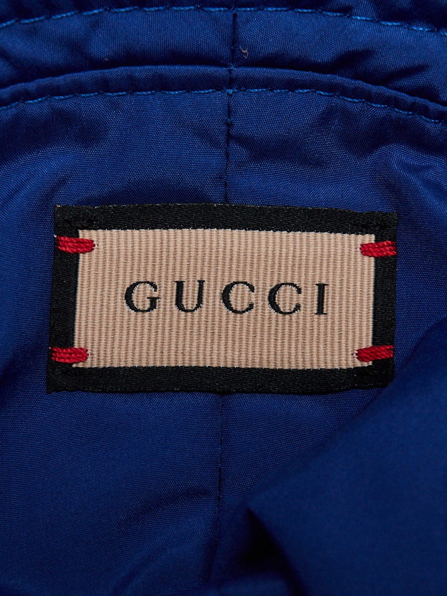 Gucci Blue Polyester Bucket Hat Size M